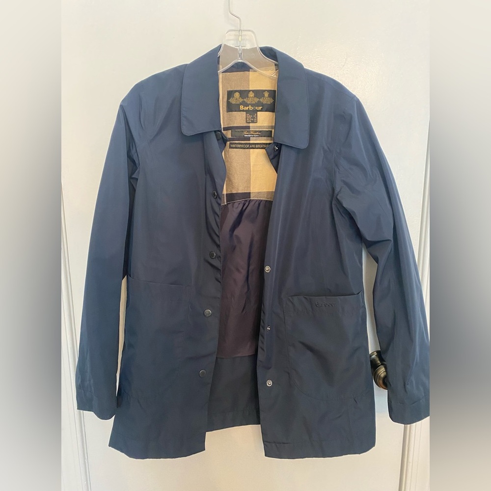Barbour Women’s Dark Blue Raincoat